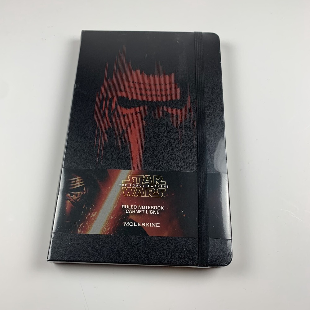 Moleskine Star Wars Notebook Large Black Hard Cover VII Kylo Ren Limited Edition